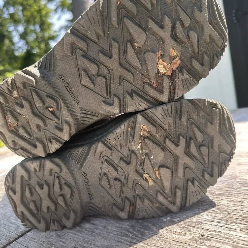 Columbia Bugaboot Celsius Snow Boots Kids 6 Gray Leather Lace Up Waterproof 669
